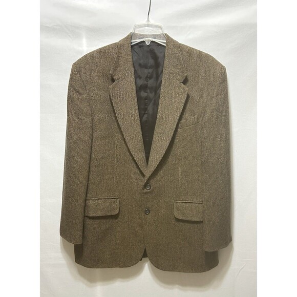 Vintage Cricketeer Mens 42R Wool Camel Hair Tweed Jacket Blazer - Picture 1 of 15